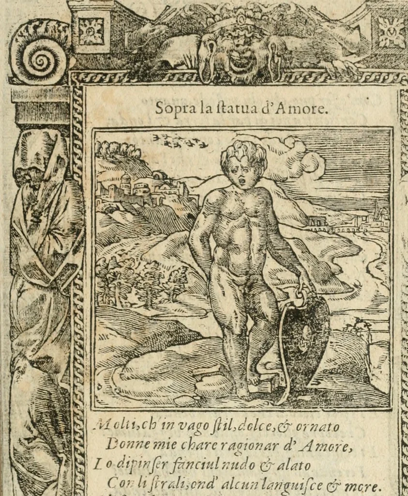An illustration from Diverse imprese accommodate a diuerse moralità : con versi che i loro significati dichiarano insieme con molte altre nella lingua italiana non piu tradotte, 1564, leaf 112