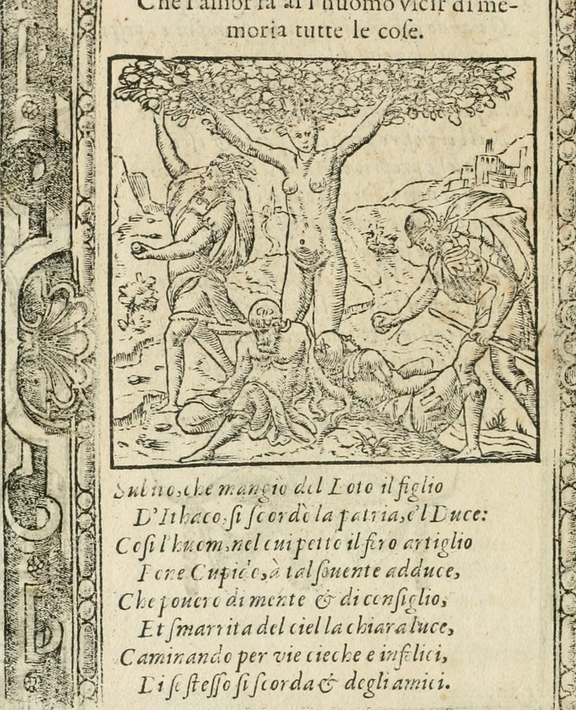 An illustration from Diverse imprese accommodate a diuerse moralità : con versi che i loro significati dichiarano insieme con molte altre nella lingua italiana non piu tradotte, 1564, leaf 115
