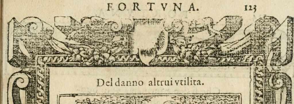 An illustration from Diverse imprese accommodate a diuerse moralità : con versi che i loro significati dichiarano insieme con molte altre nella lingua italiana non piu tradotte, 1564, leaf 126