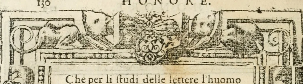 An illustration from Diverse imprese accommodate a diuerse moralità : con versi che i loro significati dichiarano insieme con molte altre nella lingua italiana non piu tradotte, 1564, leaf 133