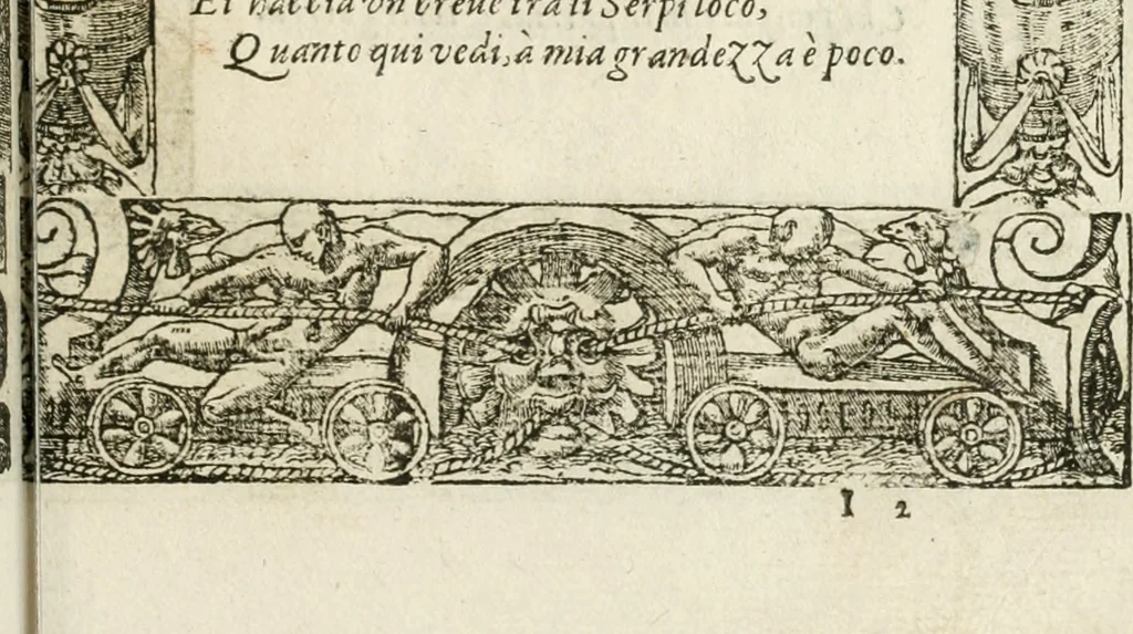 An illustration from Diverse imprese accommodate a diuerse moralità : con versi che i loro significati dichiarano insieme con molte altre nella lingua italiana non piu tradotte, 1564, leaf 134