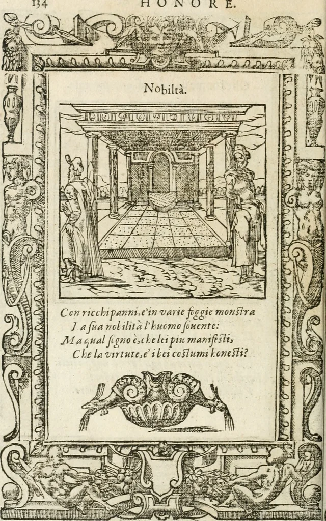 An illustration from Diverse imprese accommodate a diuerse moralità : con versi che i loro significati dichiarano insieme con molte altre nella lingua italiana non piu tradotte, 1564, leaf 137