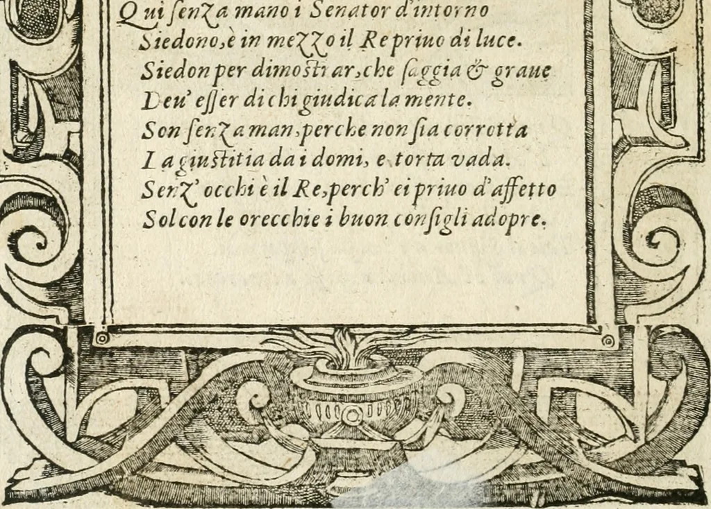 An illustration from Diverse imprese accommodate a diuerse moralità : con versi che i loro significati dichiarano insieme con molte altre nella lingua italiana non piu tradotte, 1564, leaf 143