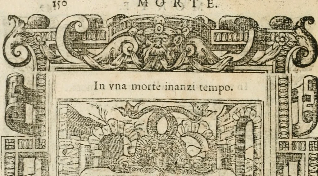 An illustration from Diverse imprese accommodate a diuerse moralità : con versi che i loro significati dichiarano insieme con molte altre nella lingua italiana non piu tradotte, 1564, leaf 153