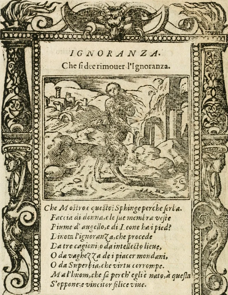 An illustration from Diverse imprese accommodate a diuerse moralità : con versi che i loro significati dichiarano insieme con molte altre nella lingua italiana non piu tradotte, 1564, leaf 175
