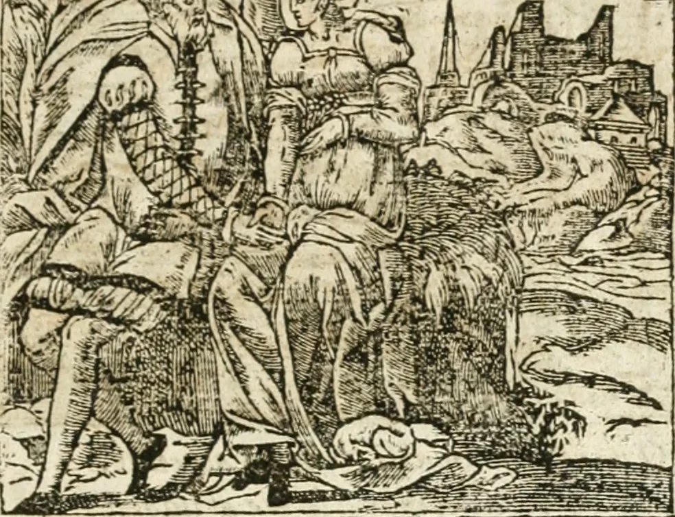 An illustration from Diverse imprese accommodate a diuerse moralità : con versi che i loro significati dichiarano insieme con molte altre nella lingua italiana non piu tradotte, 1564, leaf 176