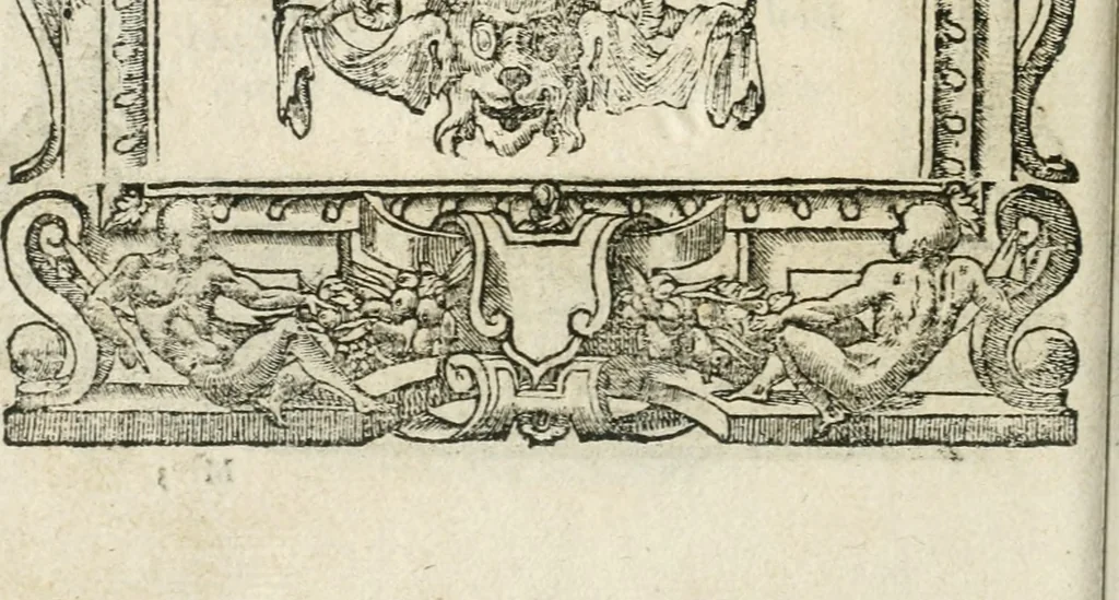 An illustration from Diverse imprese accommodate a diuerse moralità : con versi che i loro significati dichiarano insieme con molte altre nella lingua italiana non piu tradotte, 1564, leaf 183