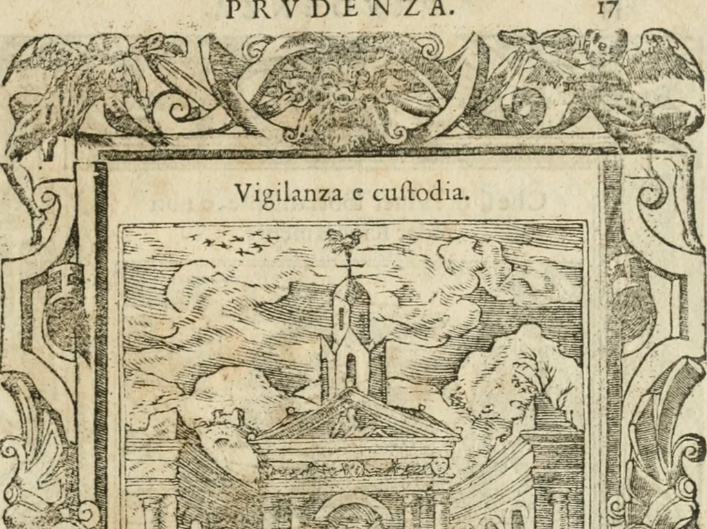 An illustration from Diverse imprese accommodate a diuerse moralità : con versi che i loro significati dichiarano insieme con molte altre nella lingua italiana non piu tradotte, 1564, leaf 20