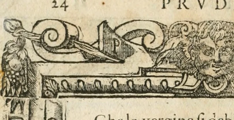 An illustration from Diverse imprese accommodate a diuerse moralità : con versi che i loro significati dichiarano insieme con molte altre nella lingua italiana non piu tradotte, 1564, leaf 27
