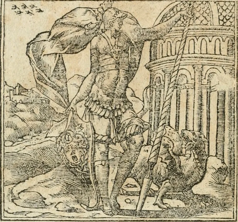 An illustration from Diverse imprese accommodate a diuerse moralità : con versi che i loro significati dichiarano insieme con molte altre nella lingua italiana non piu tradotte, 1564, leaf 27