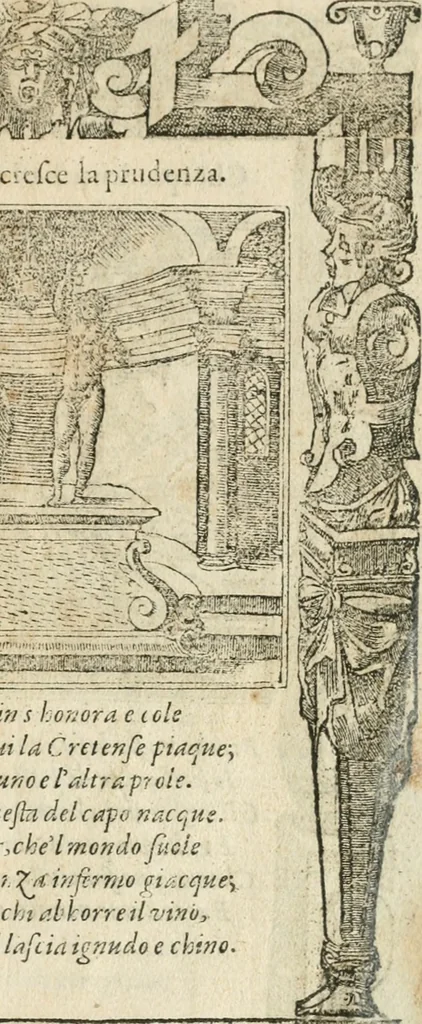 An illustration from Diverse imprese accommodate a diuerse moralità : con versi che i loro significati dichiarano insieme con molte altre nella lingua italiana non piu tradotte, 1564, leaf 28