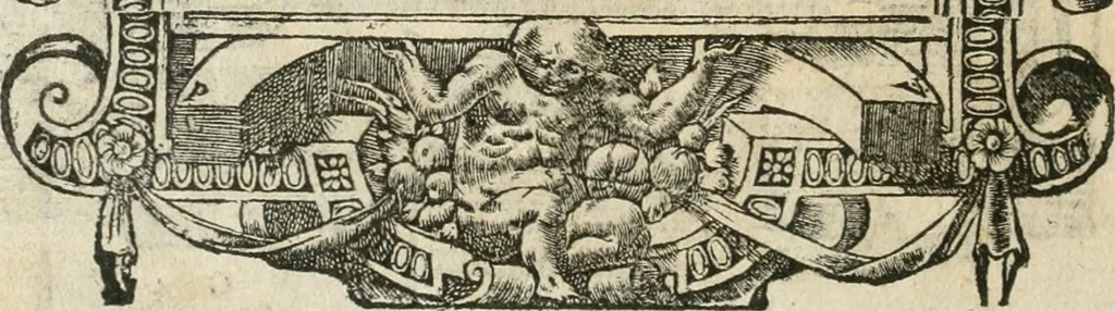 An illustration from Diverse imprese accommodate a diuerse moralità : con versi che i loro significati dichiarano insieme con molte altre nella lingua italiana non piu tradotte, 1564, leaf 43
