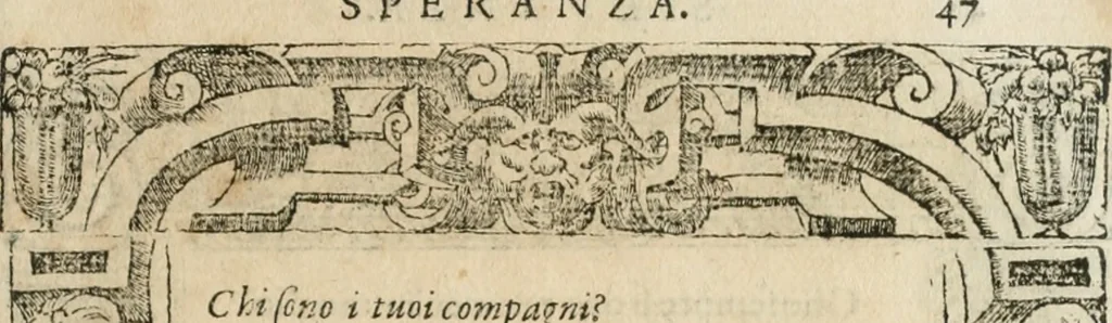 An illustration from Diverse imprese accommodate a diuerse moralità : con versi che i loro significati dichiarano insieme con molte altre nella lingua italiana non piu tradotte, 1564, leaf 50