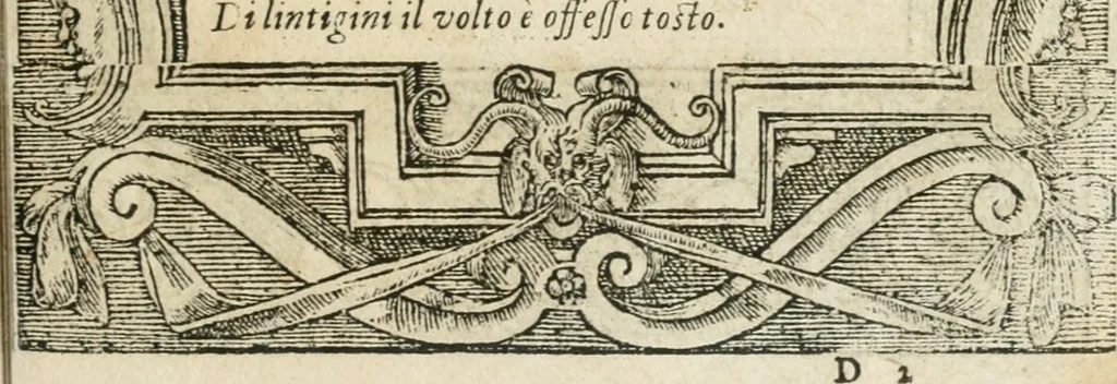 An illustration from Diverse imprese accommodate a diuerse moralità : con versi che i loro significati dichiarano insieme con molte altre nella lingua italiana non piu tradotte, 1564, leaf 54