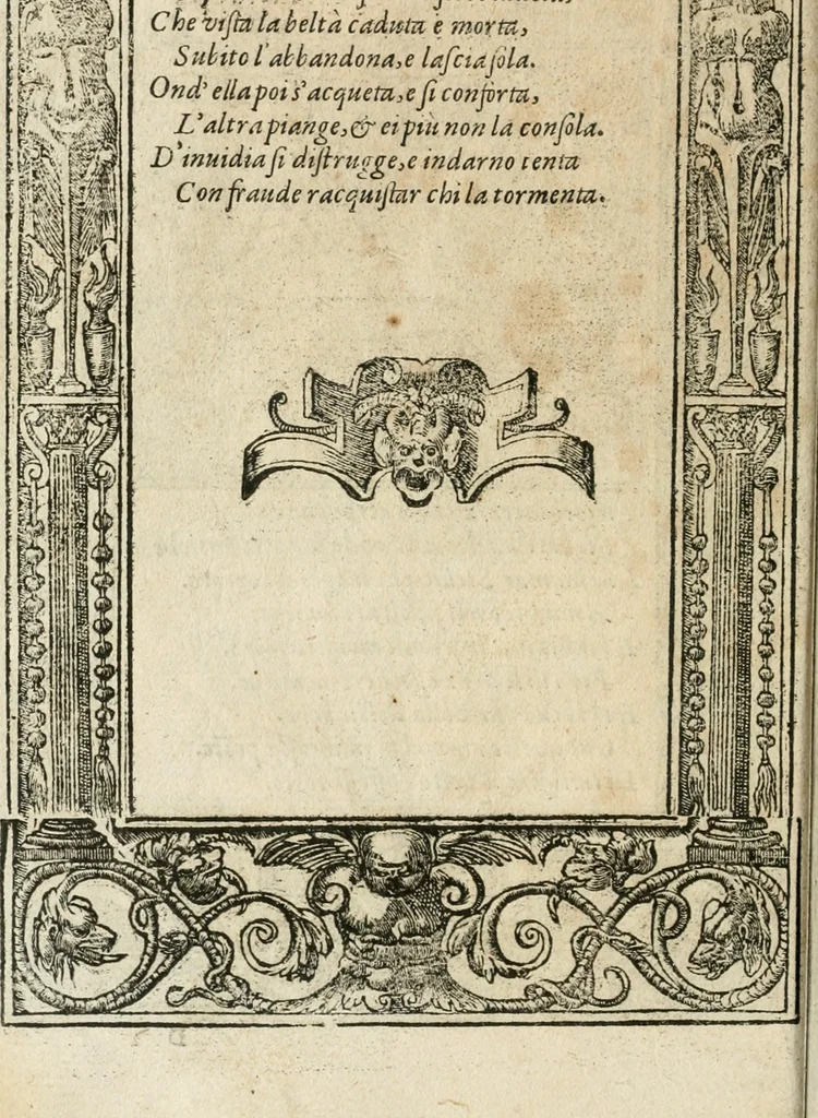 An illustration from Diverse imprese accommodate a diuerse moralità : con versi che i loro significati dichiarano insieme con molte altre nella lingua italiana non piu tradotte, 1564, leaf 55