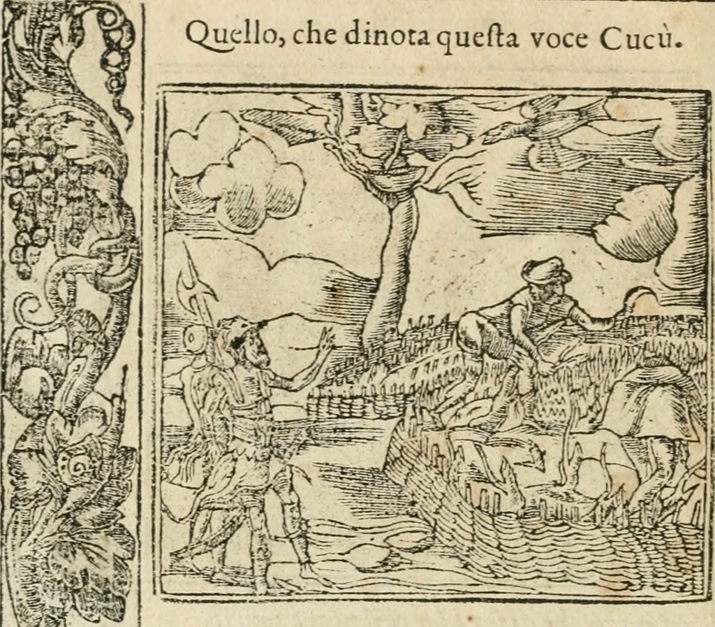 An illustration from Diverse imprese accommodate a diuerse moralità : con versi che i loro significati dichiarano insieme con molte altre nella lingua italiana non piu tradotte, 1564, leaf 65