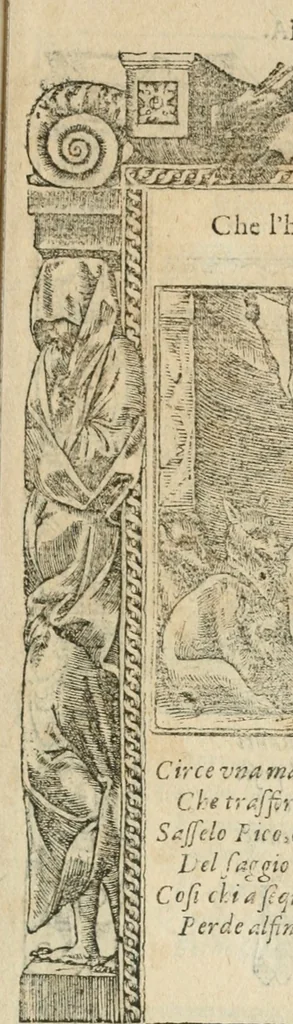 An illustration from Diverse imprese accommodate a diuerse moralità : con versi che i loro significati dichiarano insieme con molte altre nella lingua italiana non piu tradotte, 1564, leaf 78