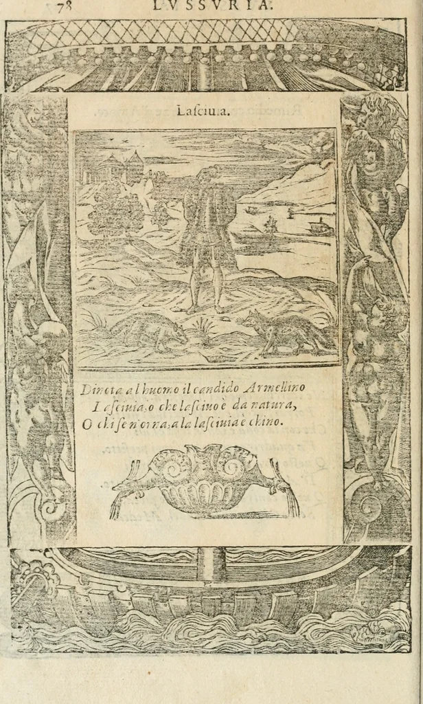 An illustration from Diverse imprese accommodate a diuerse moralità : con versi che i loro significati dichiarano insieme con molte altre nella lingua italiana non piu tradotte, 1564, leaf 81