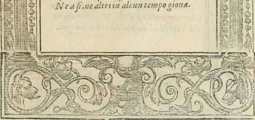 An illustration from Diverse imprese accommodate a diuerse moralità : con versi che i loro significati dichiarano insieme con molte altre nella lingua italiana non piu tradotte, 1564, leaf 82