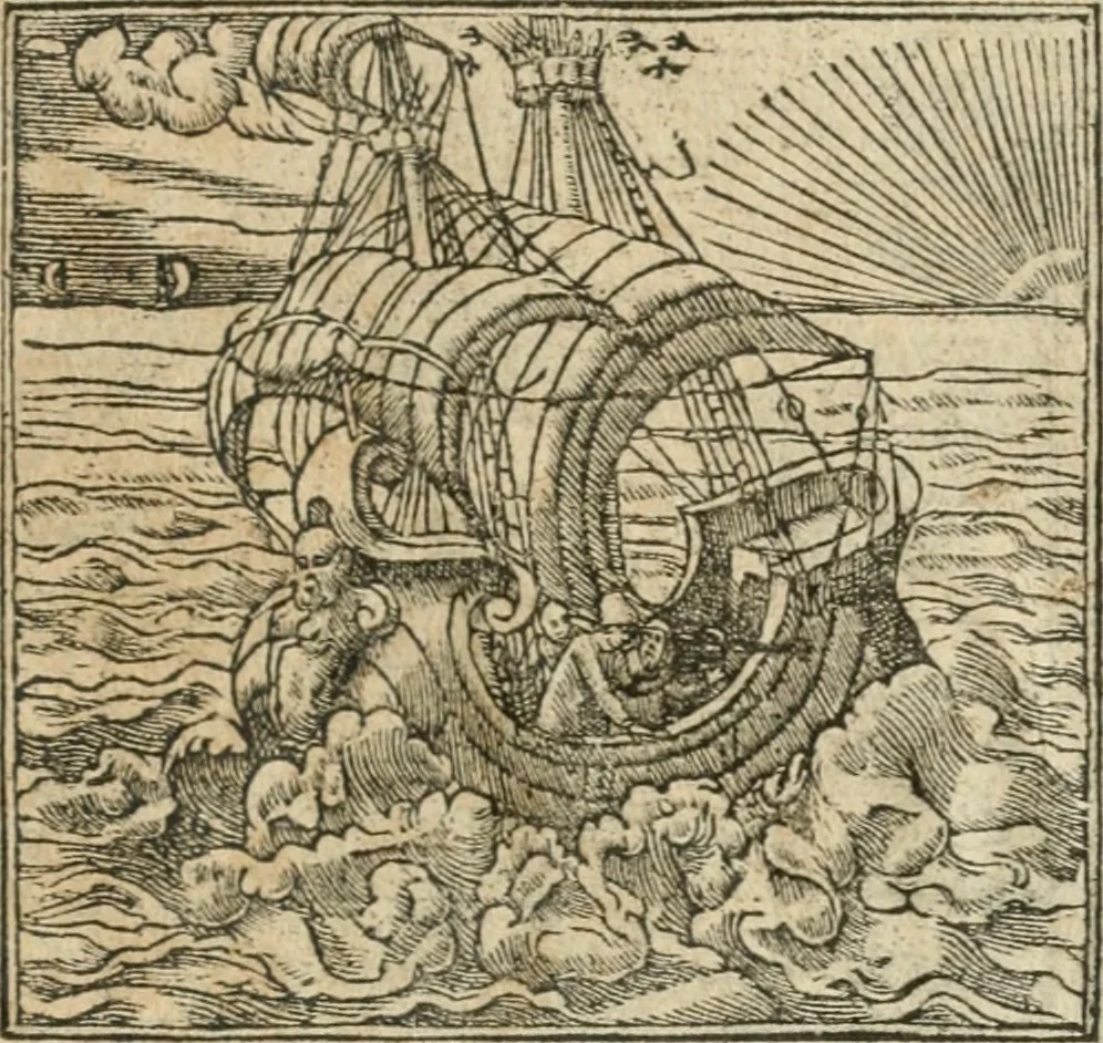 An illustration from Diverse imprese accommodate a diuerse moralità : con versi che i loro significati dichiarano insieme con molte altre nella lingua italiana non piu tradotte, 1564, leaf 84