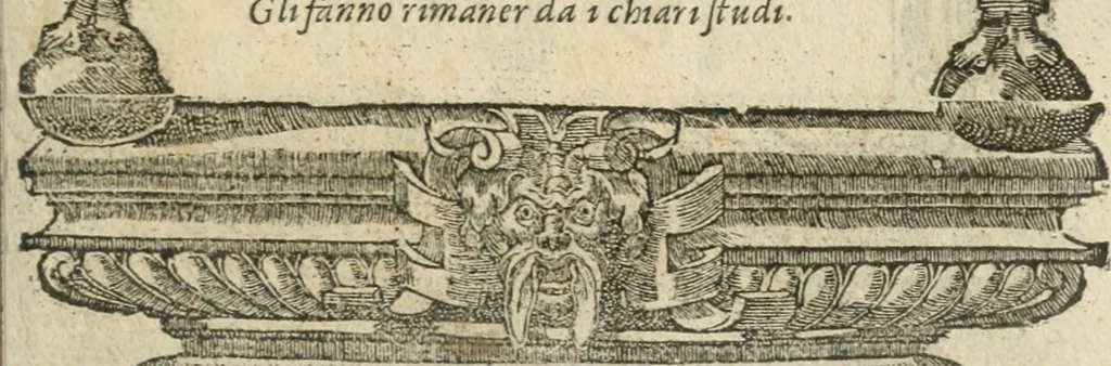 An illustration from Diverse imprese accommodate a diuerse moralità : con versi che i loro significati dichiarano insieme con molte altre nella lingua italiana non piu tradotte, 1564, leaf 84