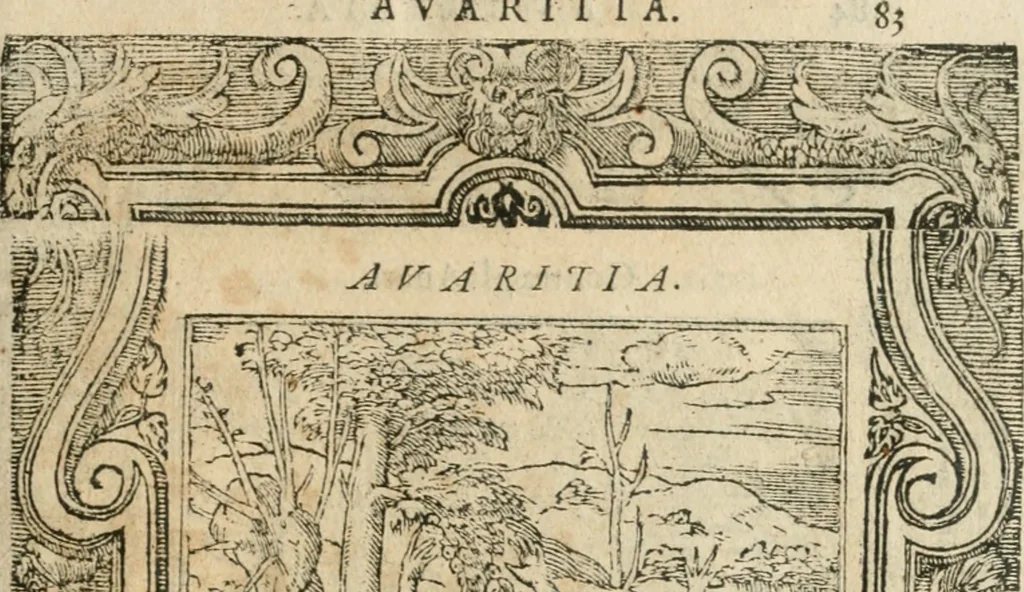 An illustration from Diverse imprese accommodate a diuerse moralità : con versi che i loro significati dichiarano insieme con molte altre nella lingua italiana non piu tradotte, 1564, leaf 86