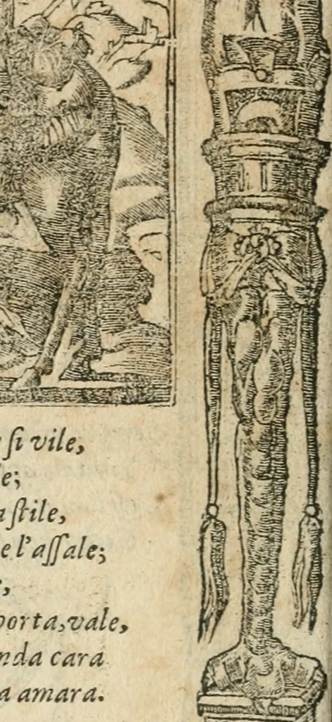 An illustration from Diverse imprese accommodate a diuerse moralità : con versi che i loro significati dichiarano insieme con molte altre nella lingua italiana non piu tradotte, 1564, leaf 87