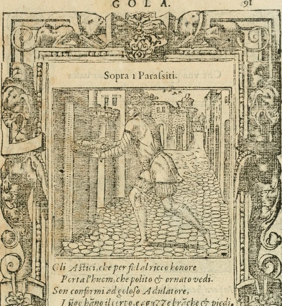 An illustration from Diverse imprese accommodate a diuerse moralità : con versi che i loro significati dichiarano insieme con molte altre nella lingua italiana non piu tradotte, 1564, leaf 94