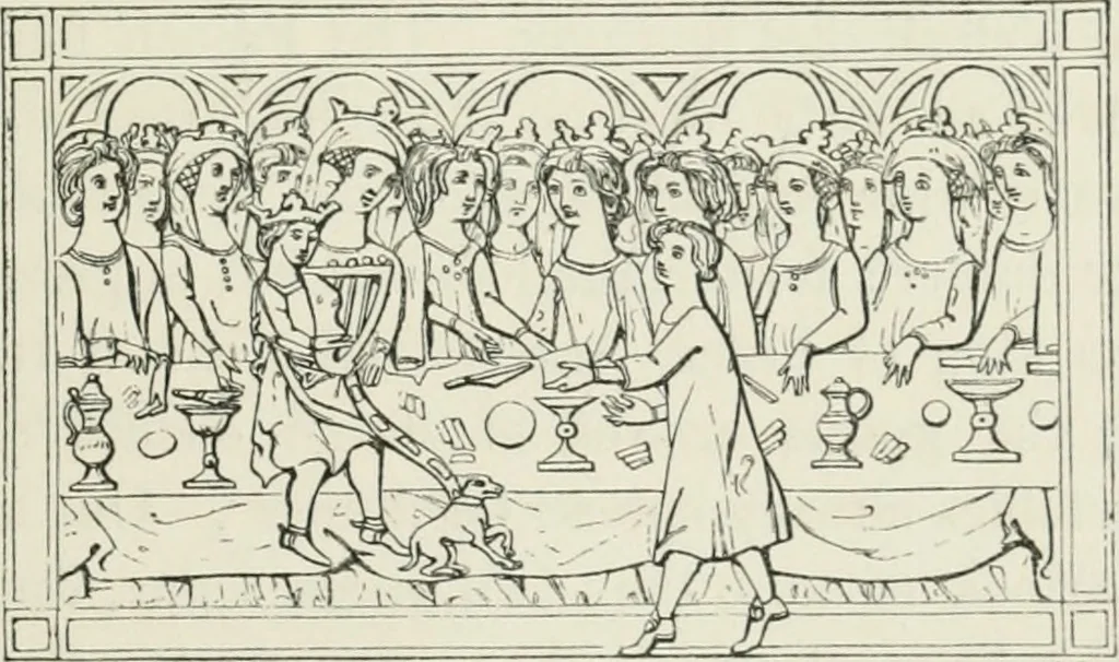 An illustration from Some account of domestic architecture in England from Edward I to Richard II, with notices of foreign examples and numerous illustrations of existing remains from original drawings, 1882, leaf 106