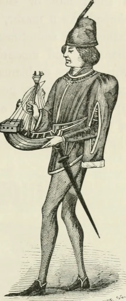 An illustration from Some account of domestic architecture in England from Edward I to Richard II, with notices of foreign examples and numerous illustrations of existing remains from original drawings, 1882, leaf 112