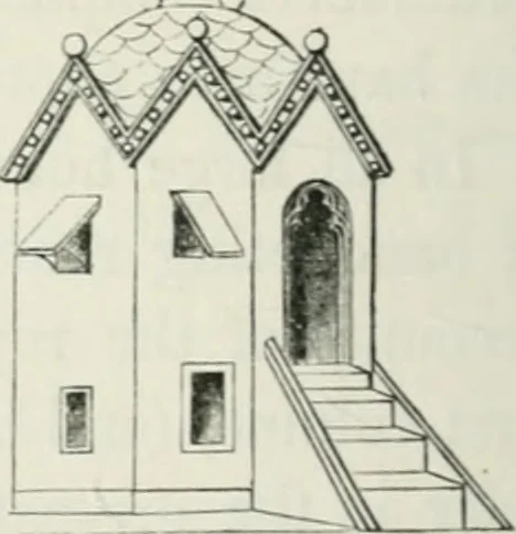 An illustration from Some account of domestic architecture in England from Edward I to Richard II, with notices of foreign examples and numerous illustrations of existing remains from original drawings, 1882, leaf 127