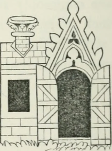 An illustration from Some account of domestic architecture in England from Edward I to Richard II, with notices of foreign examples and numerous illustrations of existing remains from original drawings, 1882, leaf 129