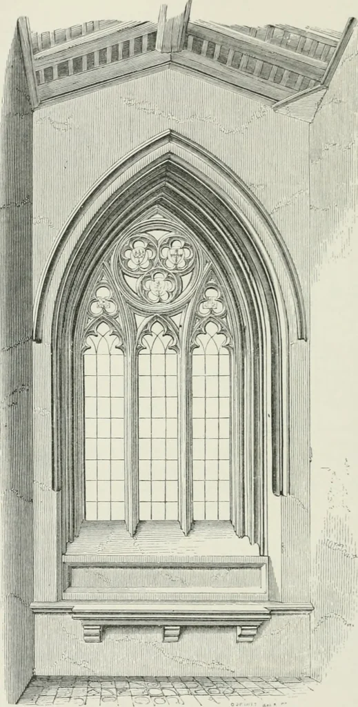 An illustration from Some account of domestic architecture in England from Edward I to Richard II, with notices of foreign examples and numerous illustrations of existing remains from original drawings, 1882, leaf 131