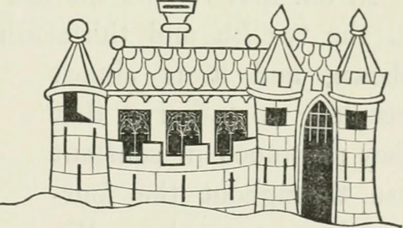 An illustration from Some account of domestic architecture in England from Edward I to Richard II, with notices of foreign examples and numerous illustrations of existing remains from original drawings, 1882, leaf 144
