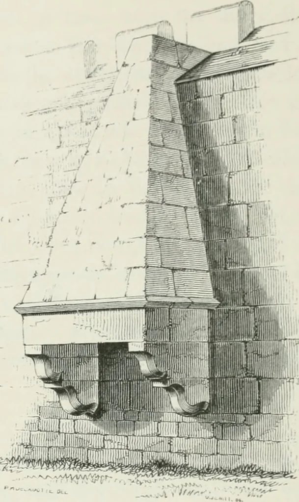 An illustration from Some account of domestic architecture in England from Edward I to Richard II, with notices of foreign examples and numerous illustrations of existing remains from original drawings, 1882, leaf 147
