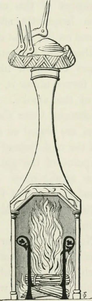 An illustration from Some account of domestic architecture in England from Edward I to Richard II, with notices of foreign examples and numerous illustrations of existing remains from original drawings, 1882, leaf 148