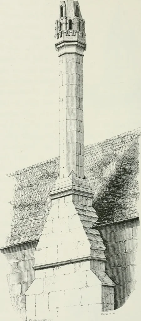 An illustration from Some account of domestic architecture in England from Edward I to Richard II, with notices of foreign examples and numerous illustrations of existing remains from original drawings, 1882, leaf 151