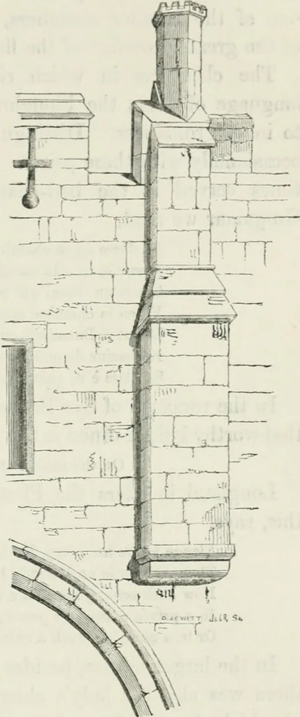 An illustration from Some account of domestic architecture in England from Edward I to Richard II, with notices of foreign examples and numerous illustrations of existing remains from original drawings, 1882, leaf 154