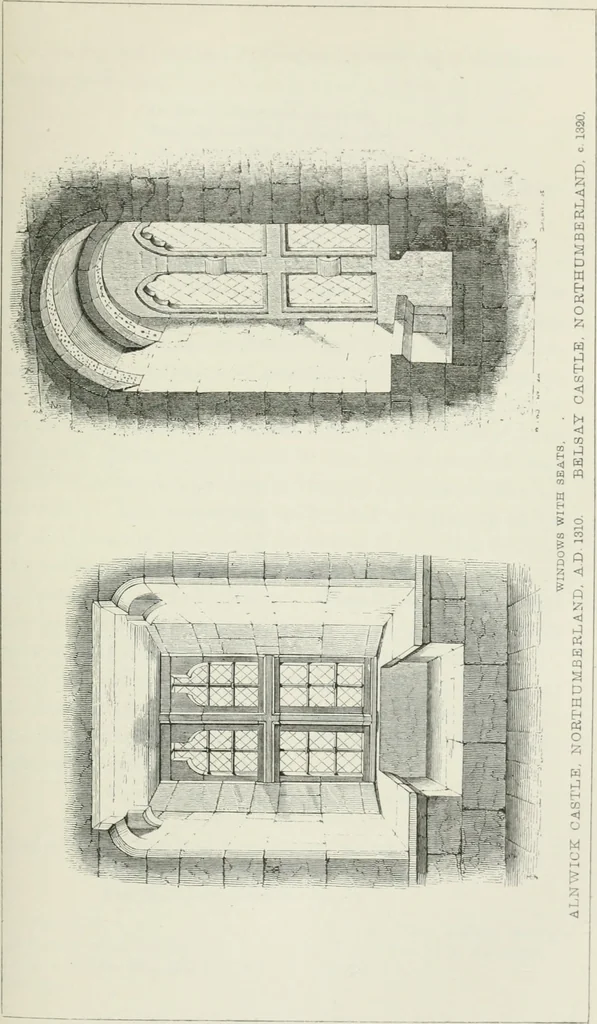 An illustration from Some account of domestic architecture in England from Edward I to Richard II, with notices of foreign examples and numerous illustrations of existing remains from original drawings, 1882, leaf 160