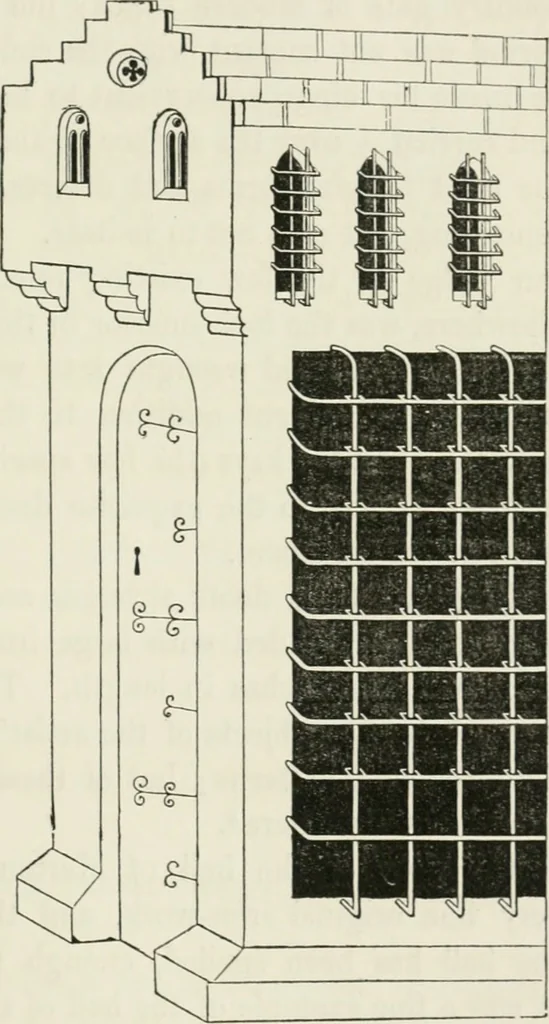 An illustration from Some account of domestic architecture in England from Edward I to Richard II, with notices of foreign examples and numerous illustrations of existing remains from original drawings, 1882, leaf 170