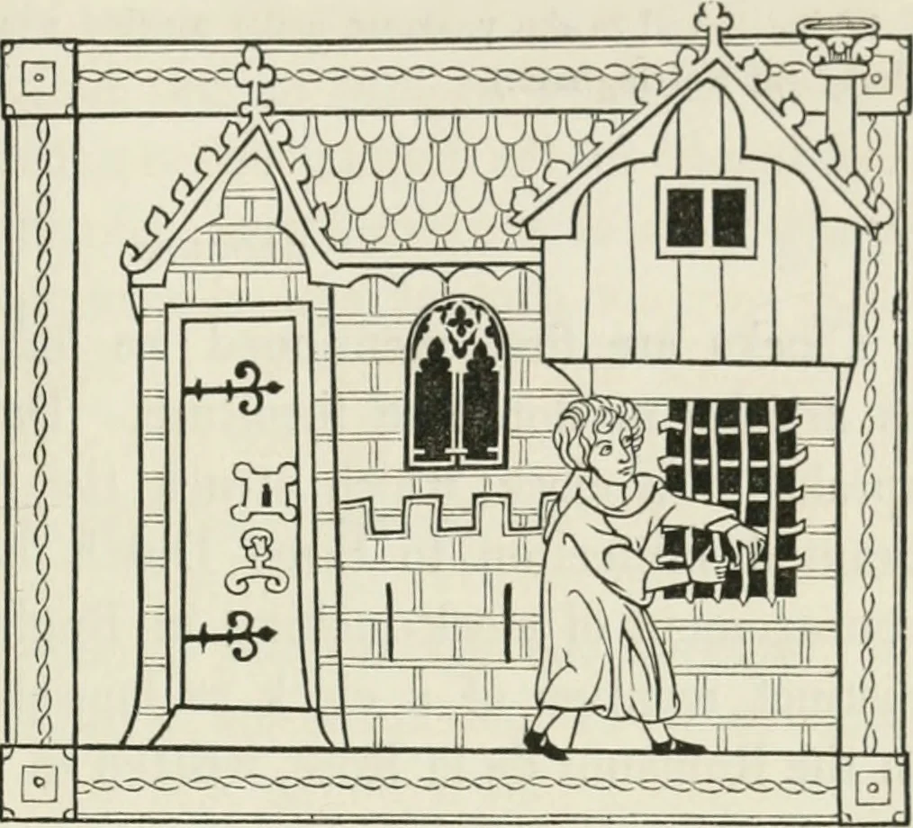 An illustration from Some account of domestic architecture in England from Edward I to Richard II, with notices of foreign examples and numerous illustrations of existing remains from original drawings, 1882, leaf 172