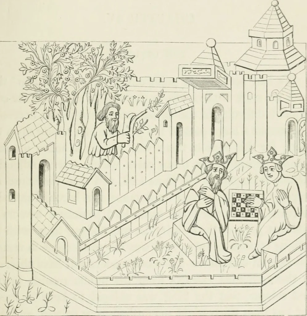 An illustration from Some account of domestic architecture in England from Edward I to Richard II, with notices of foreign examples and numerous illustrations of existing remains from original drawings, 1882, leaf 188