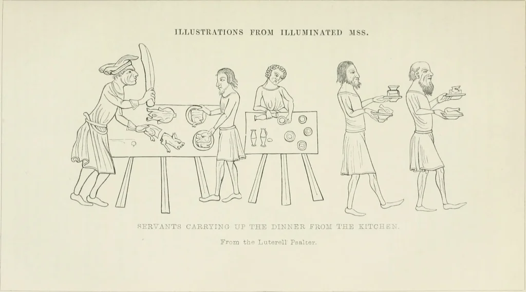 An illustration from Some account of domestic architecture in England from Edward I to Richard II, with notices of foreign examples and numerous illustrations of existing remains from original drawings, 1882, leaf 202