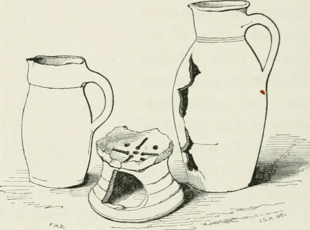 An illustration from Some account of domestic architecture in England from Edward I to Richard II, with notices of foreign examples and numerous illustrations of existing remains from original drawings, 1882, leaf 205