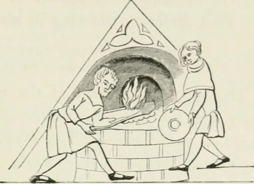 An illustration from Some account of domestic architecture in England from Edward I to Richard II, with notices of foreign examples and numerous illustrations of existing remains from original drawings, 1882, leaf 210