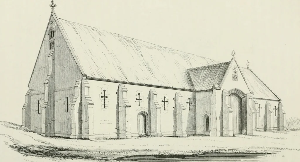 An illustration from Some account of domestic architecture in England from Edward I to Richard II, with notices of foreign examples and numerous illustrations of existing remains from original drawings, 1882, leaf 235