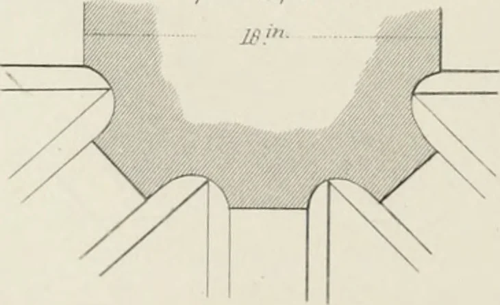 An illustration from Some account of domestic architecture in England from Edward I to Richard II, with notices of foreign examples and numerous illustrations of existing remains from original drawings, 1882, leaf 287
