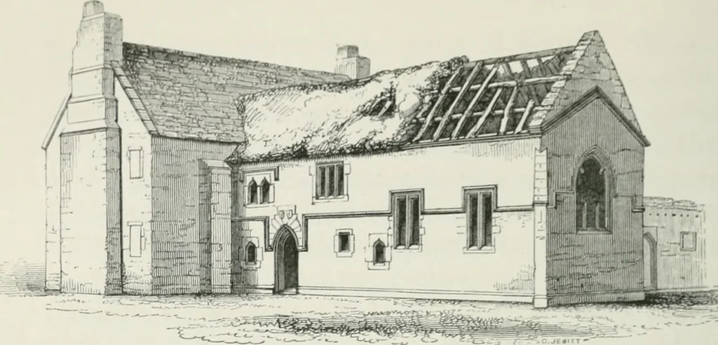 An illustration from Some account of domestic architecture in England from Edward I to Richard II, with notices of foreign examples and numerous illustrations of existing remains from original drawings, 1882, leaf 311