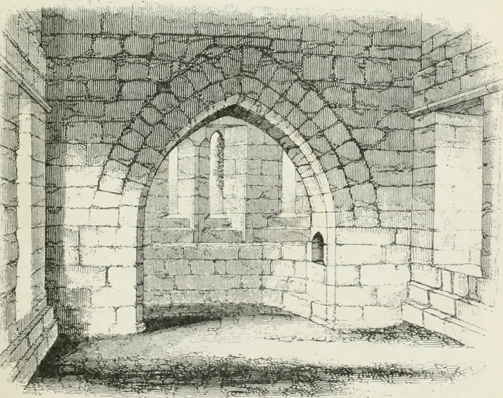 An illustration from Some account of domestic architecture in England from Edward I to Richard II, with notices of foreign examples and numerous illustrations of existing remains from original drawings, 1882, leaf 322