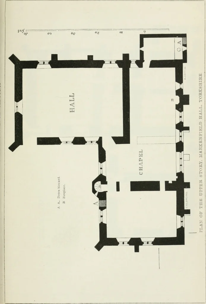 An illustration from Some account of domestic architecture in England from Edward I to Richard II, with notices of foreign examples and numerous illustrations of existing remains from original drawings, 1882, leaf 378